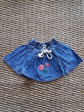 Jupe en jean patineuse 3 ans