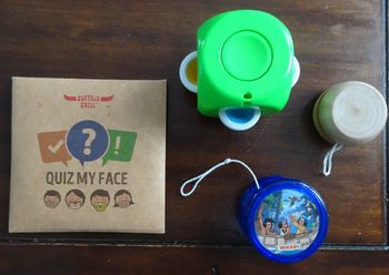 4 Mini jeux: Quiz my face – qui suis-je, yoyos et cube antistress