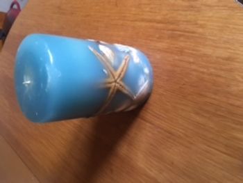 Grande bougie bleue de Mer