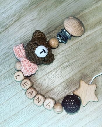 Attache tétine personnalisé