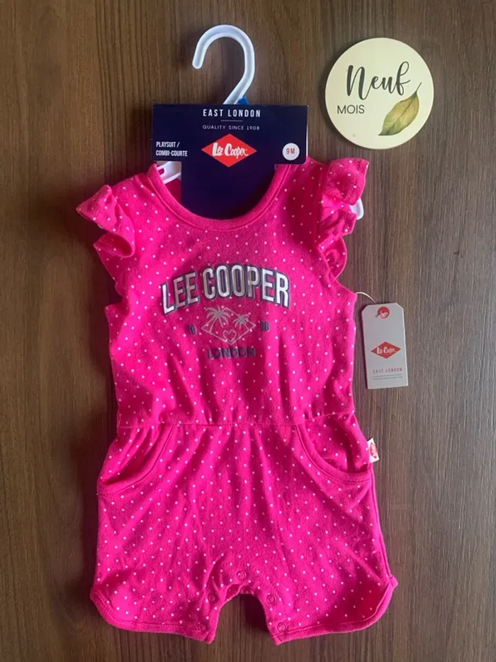 Combinaison été fille rose Lee Cooper
