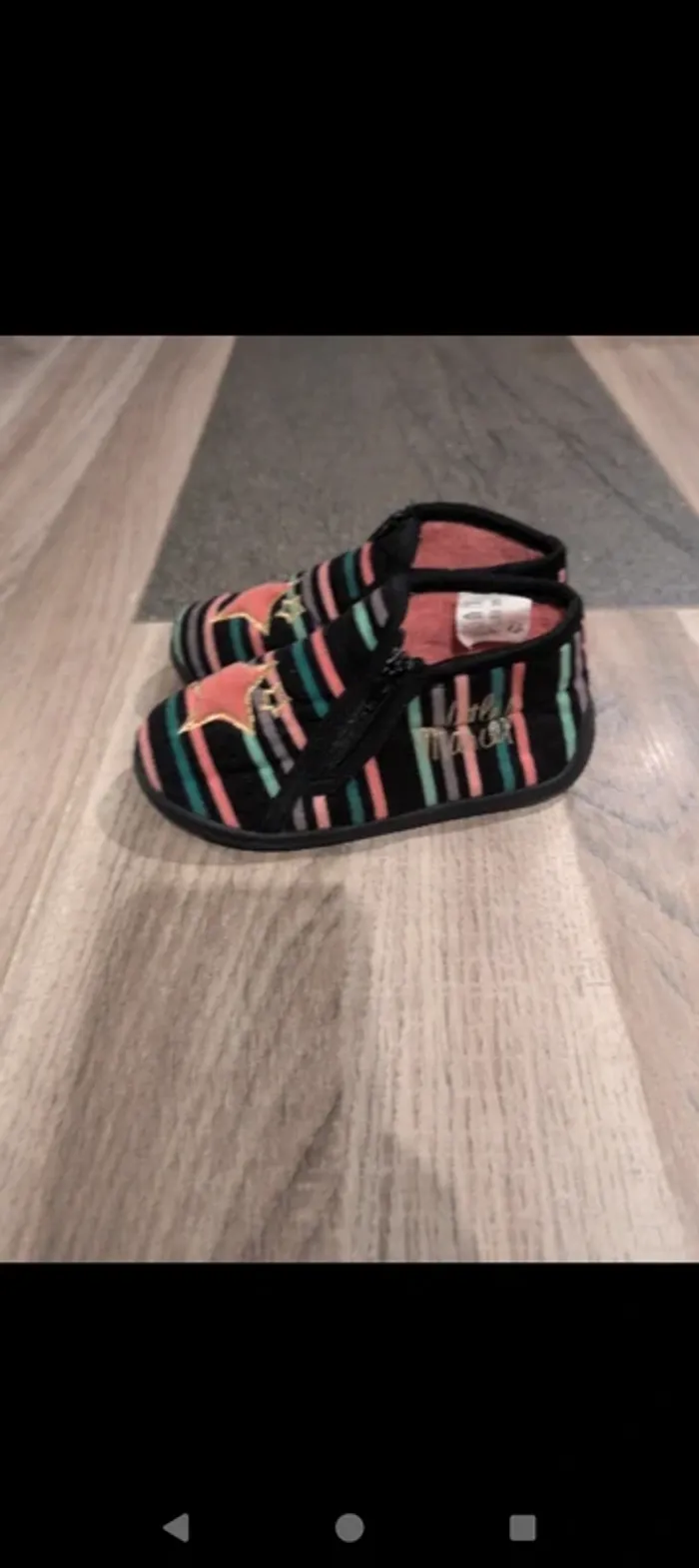 Chaussons a fermeture éclair chaussons taille 25 - photo numéro 2