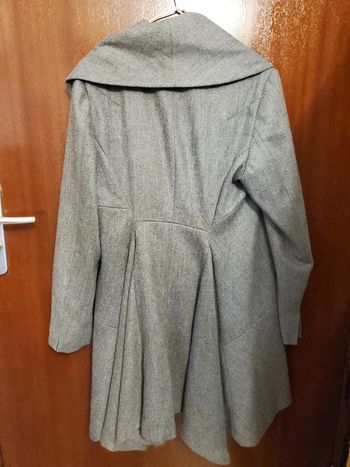 Manteau cintré évasé gris Sara Kelly T38 neuf