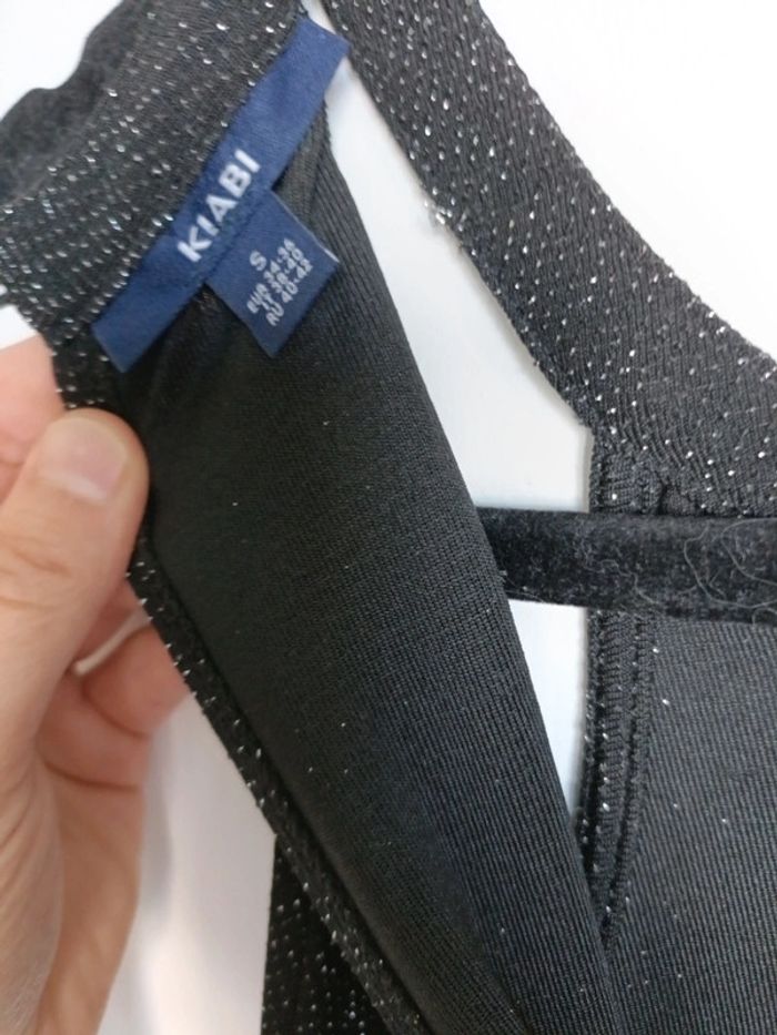 Robe Kiabi scintillante manches courtes midi – Taille 36 - photo numéro 7