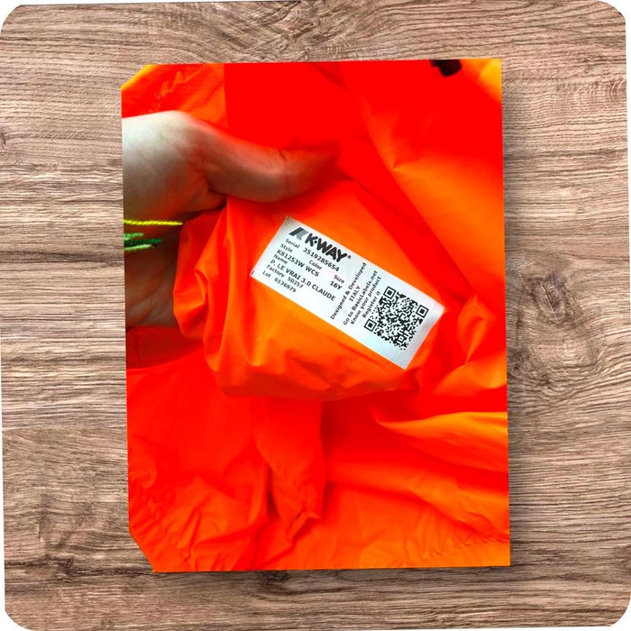 Veste Kway Orange Taille 16 ou S - photo numéro 4