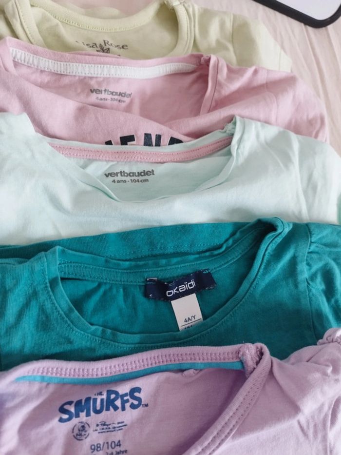 Lot 5 tee shirts 4ans - photo numéro 2