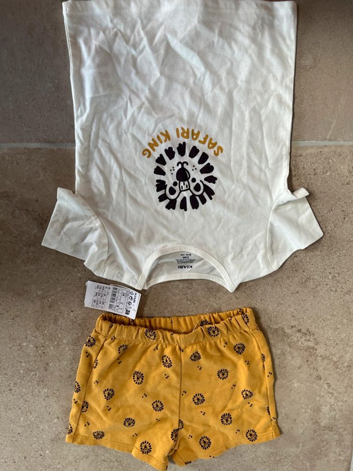 Ensemble lion bébé garçon 24 mois