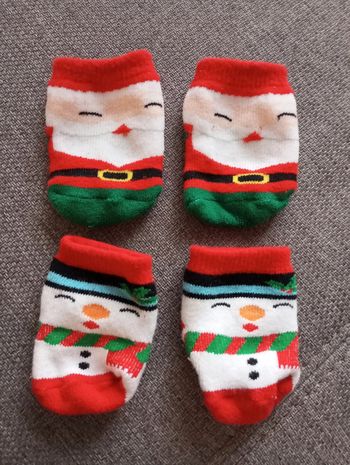 Chaussettes bébé noël