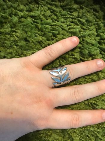 Bague epi de ble argente