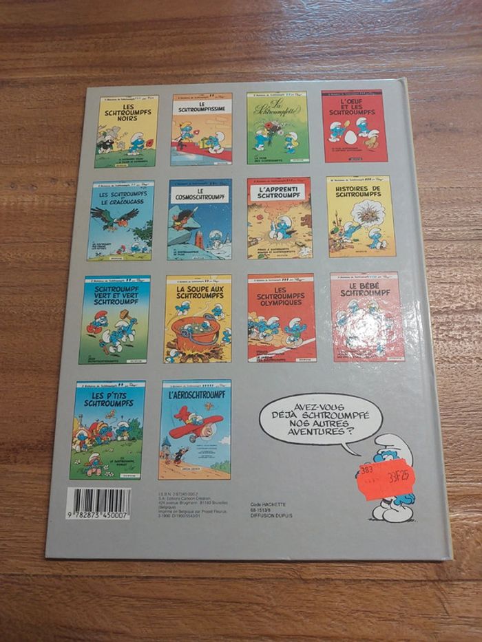 BD de 1990 cartoon création 14e série l'aéroschtroumpf - photo numéro 2