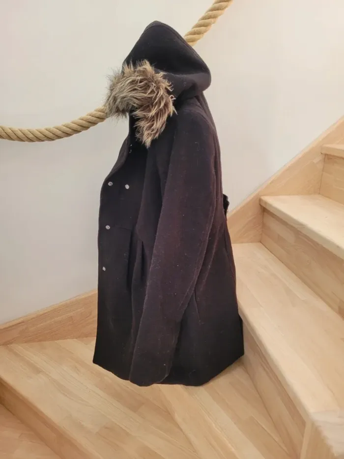 Manteau de grossesse avec fausse fourrure taille 40 - photo numéro 5
