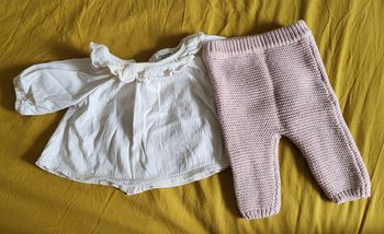 Ensemble tunique et pantalon en tricot