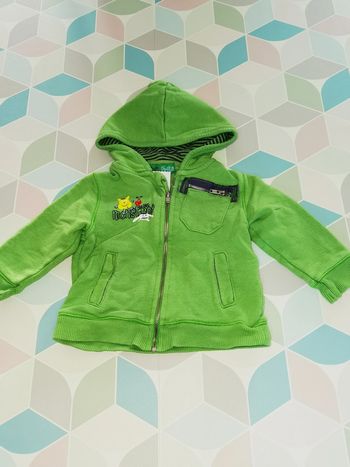 D3586 - gilet zippé garçon 6 mois
