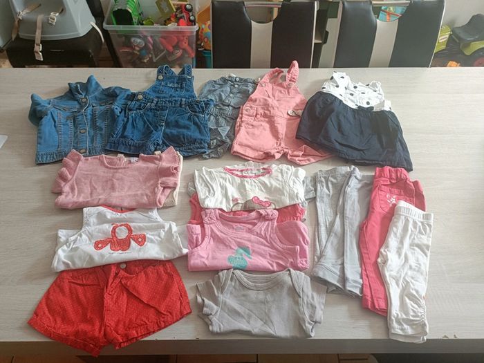 Lot vêtements fille 9 mois été