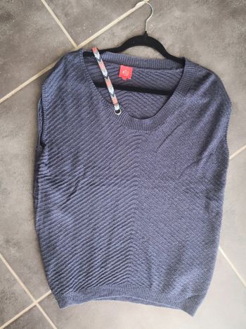 Pull femme bleu