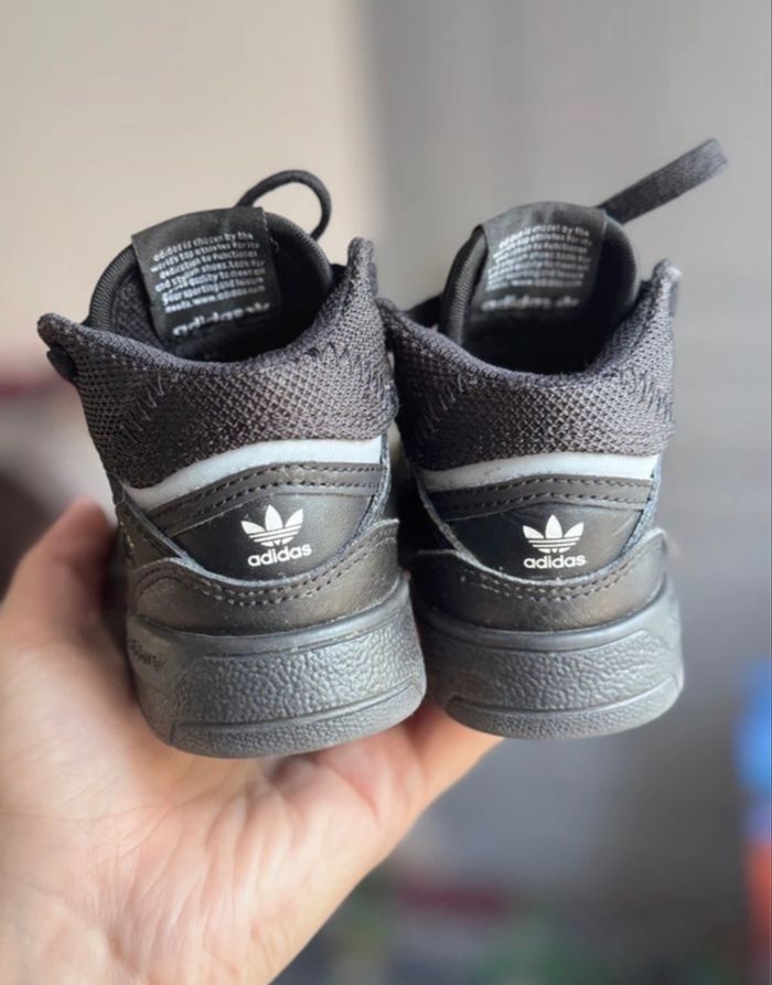 Adidas drop step ortholite bébé noir et blanc taille 20/21 - photo numéro 3