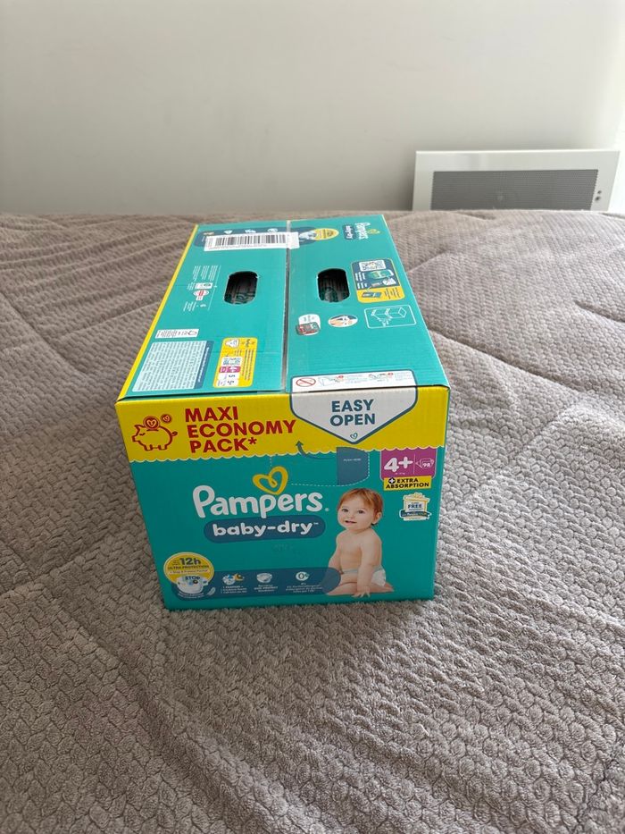 98 couches Pampers baby dry taille 4+ - photo numéro 2