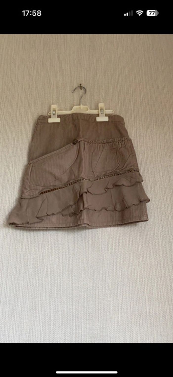 Jupe orchestra marron en velours 7 ans - photo numéro 2