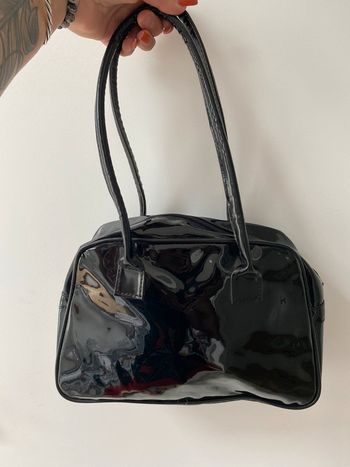 Sac noir brillant