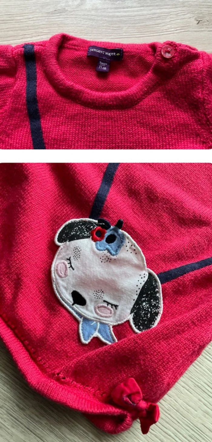 Pull fin rouge - Sergent Major - 9m - photo numéro 3