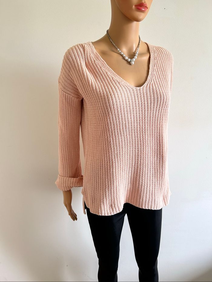 Pull rose clair Karl Marc John taille S jamais porté - photo numéro 2