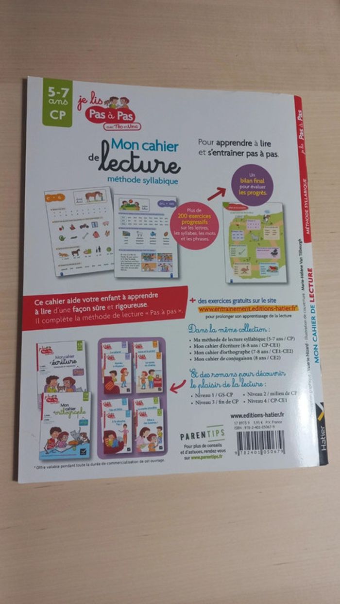 Mon cahier de lecture. Méthode syllabique. CP - photo numéro 2