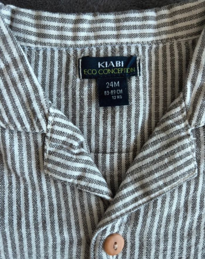 Chemise manches courtes kiabi 24 mois - photo numéro 2