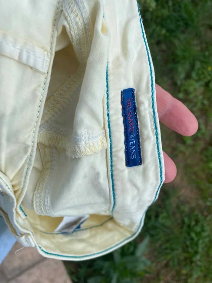 Pantalon jaune clair Trussardi w29 ou 38 40 - photo numéro 11