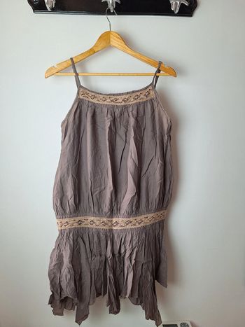 Robe tunique marron 40
