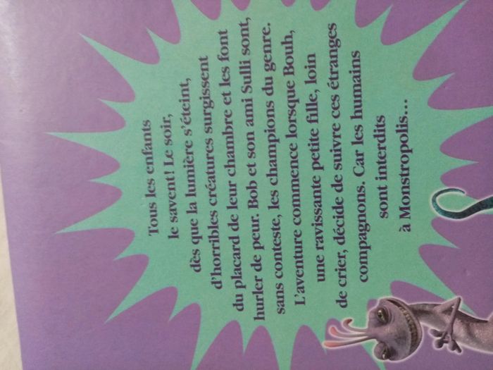 Livre monstres et Cie disney - photo numéro 4