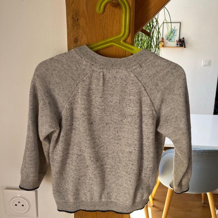 Gilet gris fermeture éclair - photo numéro 2