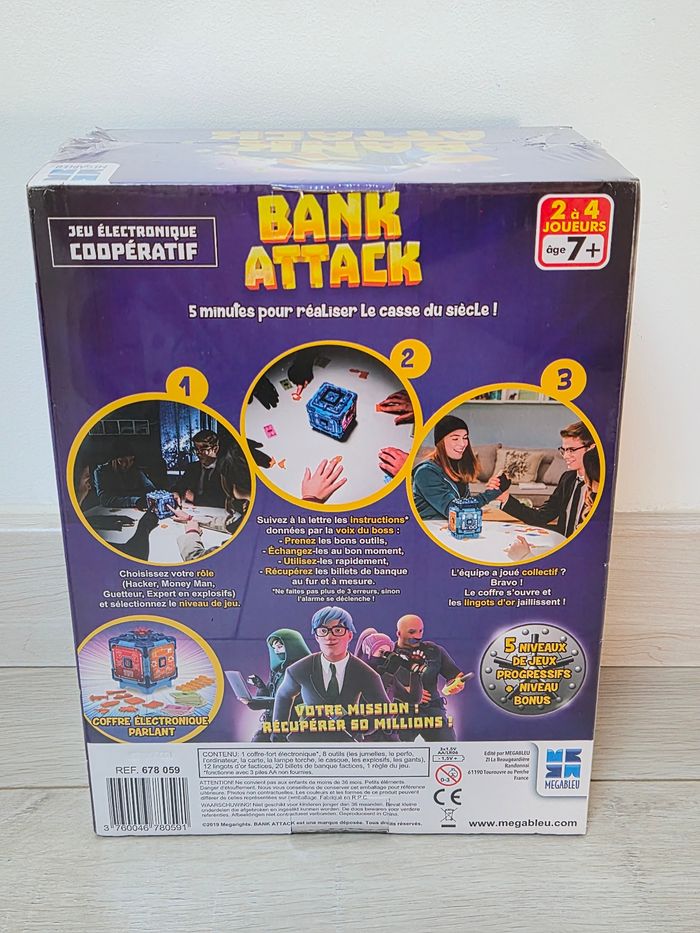 Jeu électronique Megableu Bank Attack neuf - photo numéro 2