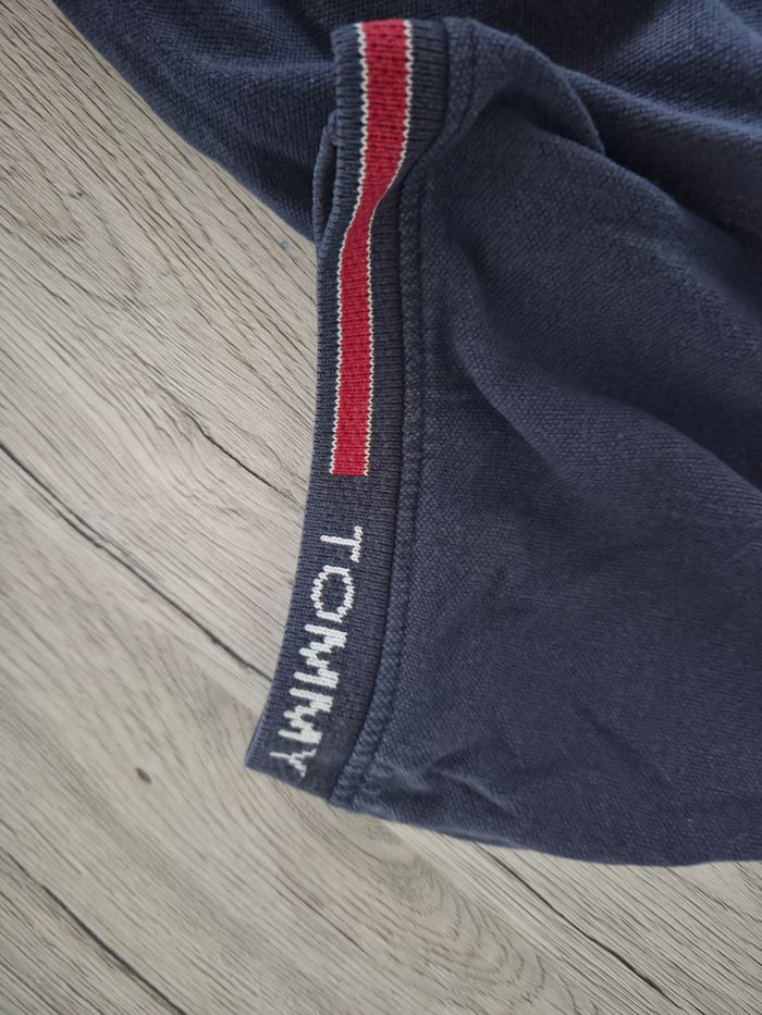 Polo Tommy Jeans - Bleu Marine - Taille L (Slim Fit) - photo numéro 4