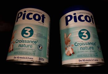 Lot de lait en poudre picot 3