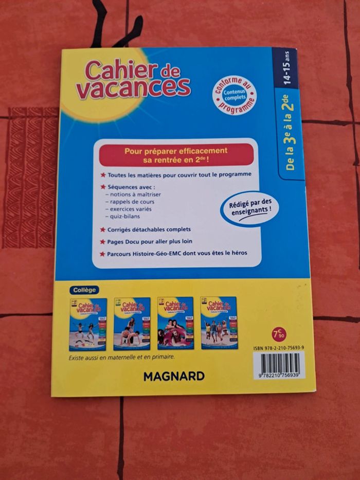 Cahier de vacances - photo numéro 2