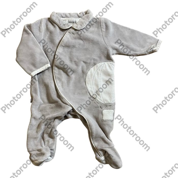 Obaïbi Pyjama Grenouillère mixte gris Taille Naissance