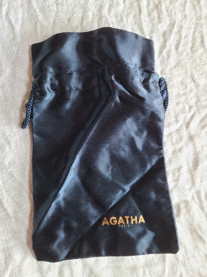 Broche pic épingle à chapeau   Agatha forme cœur avec sa pochette - photo numéro 4