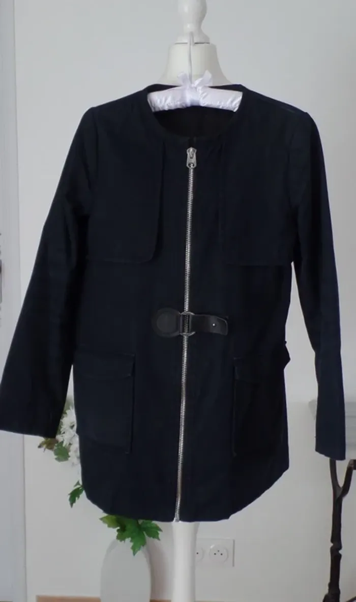 Veste coton_bleu marine - photo numéro 9