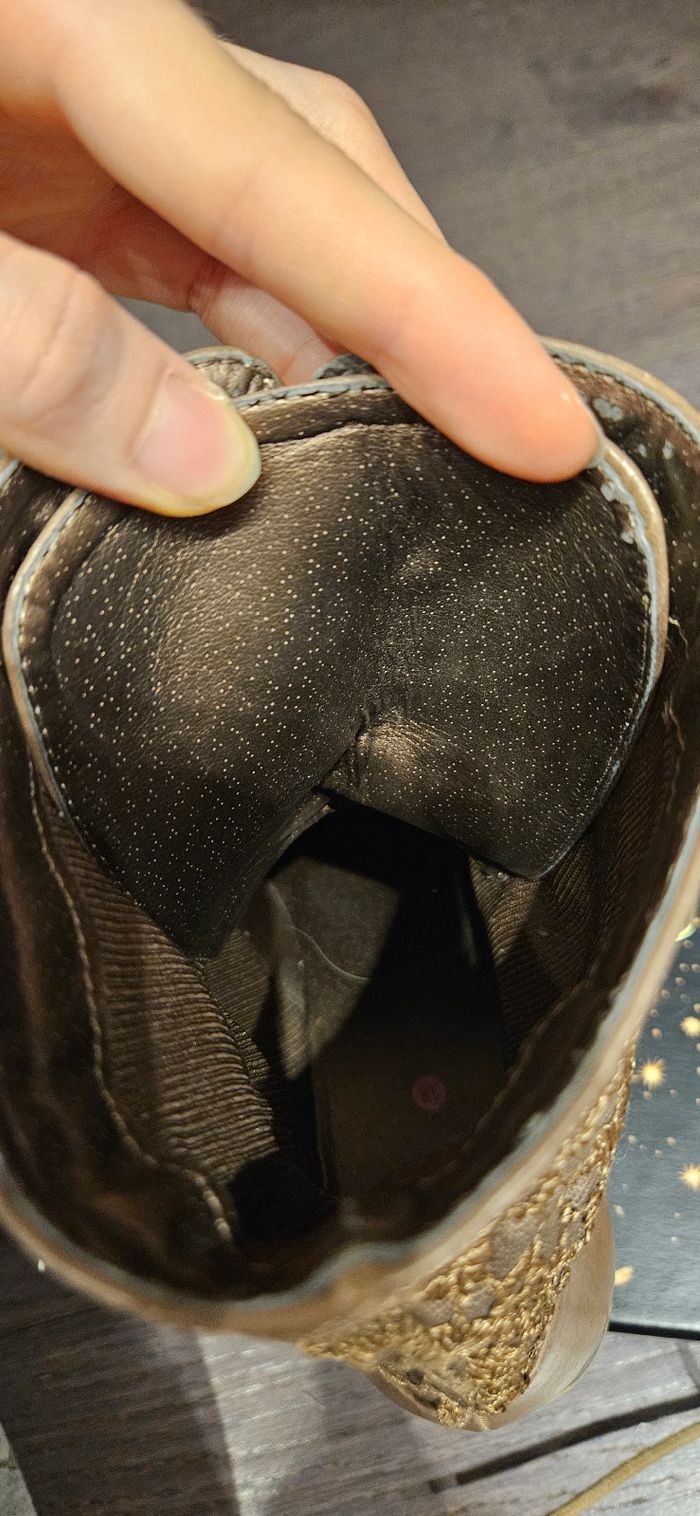 Bottines brodées en cuir - Taille 39 - photo numéro 8