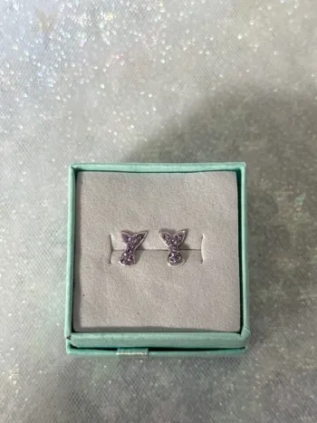 Boucles d’oreilles sirène violet