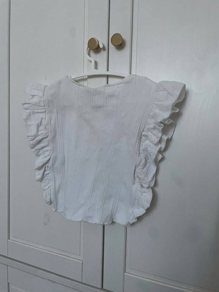Top blanc zara 12 18 mois - photo numéro 2