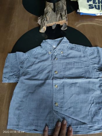 Chemise manches courtes 24 mois