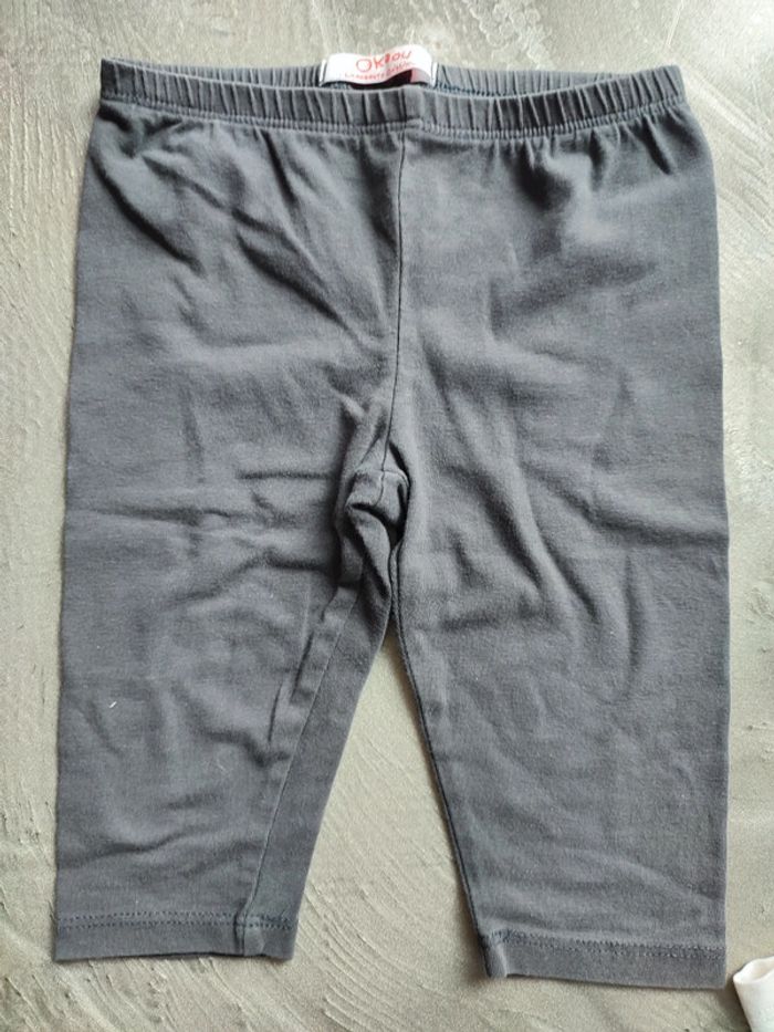Lot de 2 leggings courts 24 mois - photo numéro 5