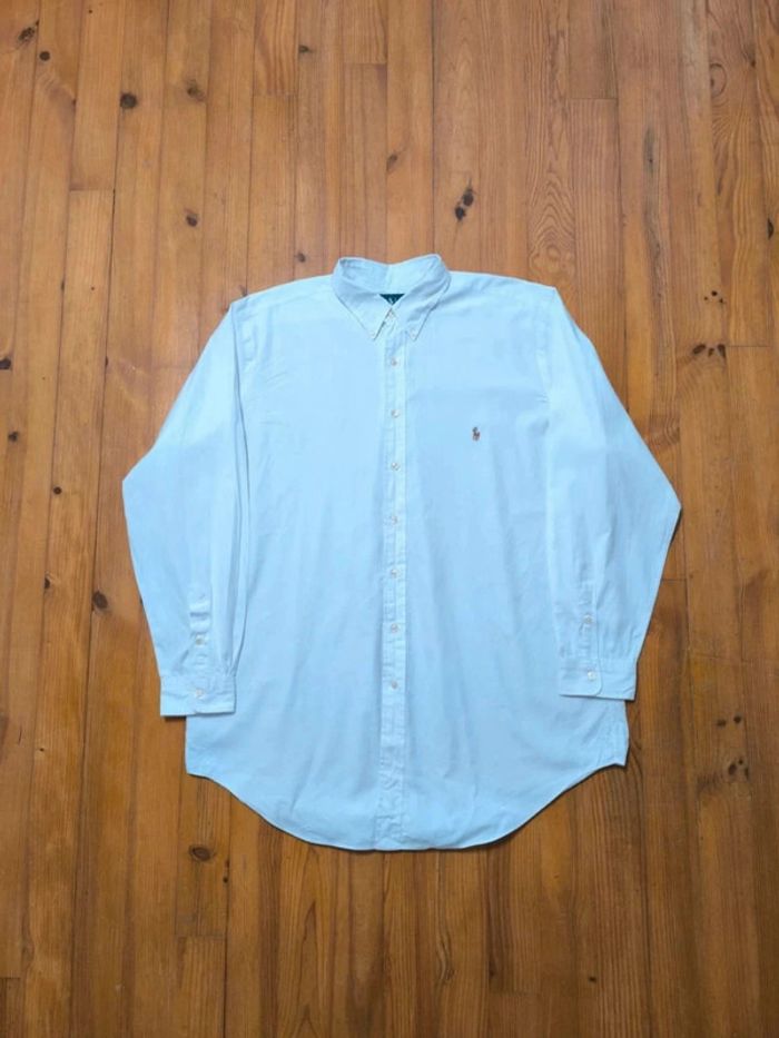Chemise Manches Longues - Ralph Lauren - Classic Fit - Logo brodé premium - Blanc - Taille XXL - photo numéro 4