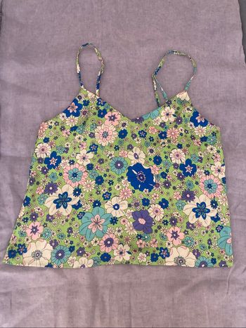 Top à fleurs