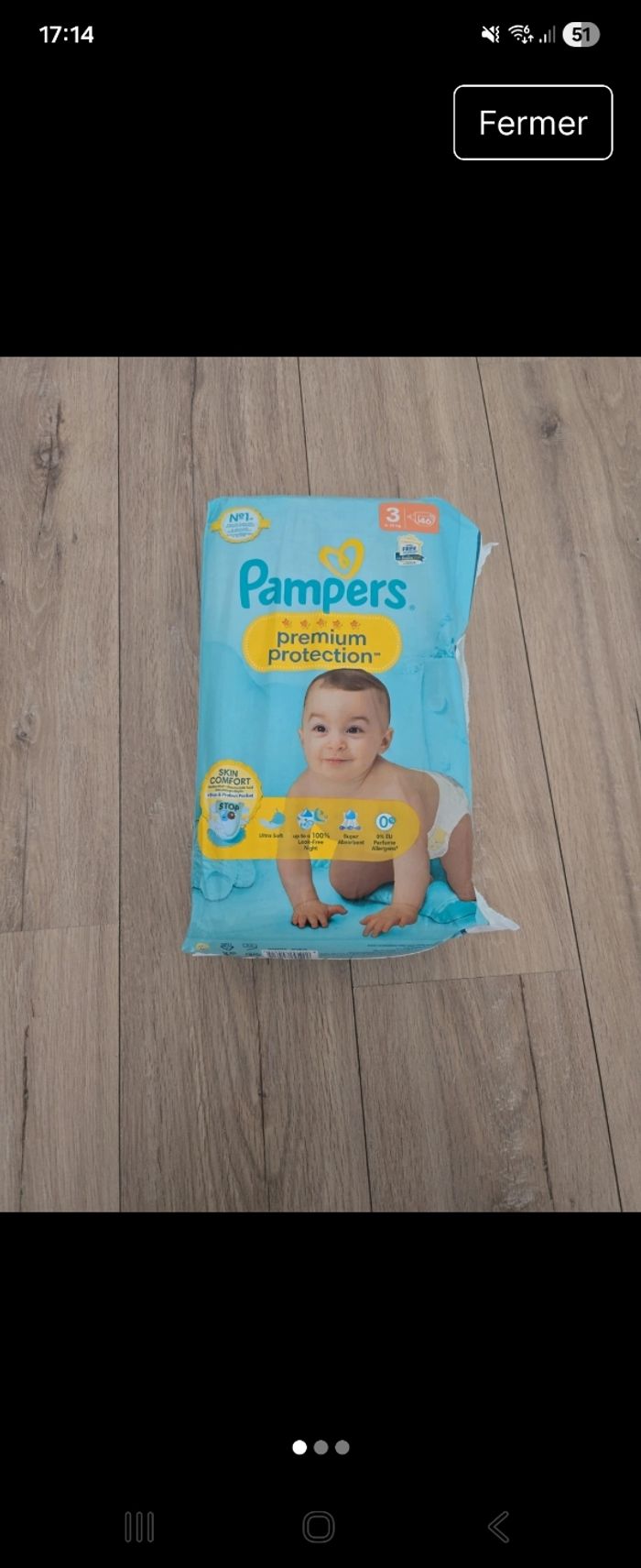 Paquet pampers T3