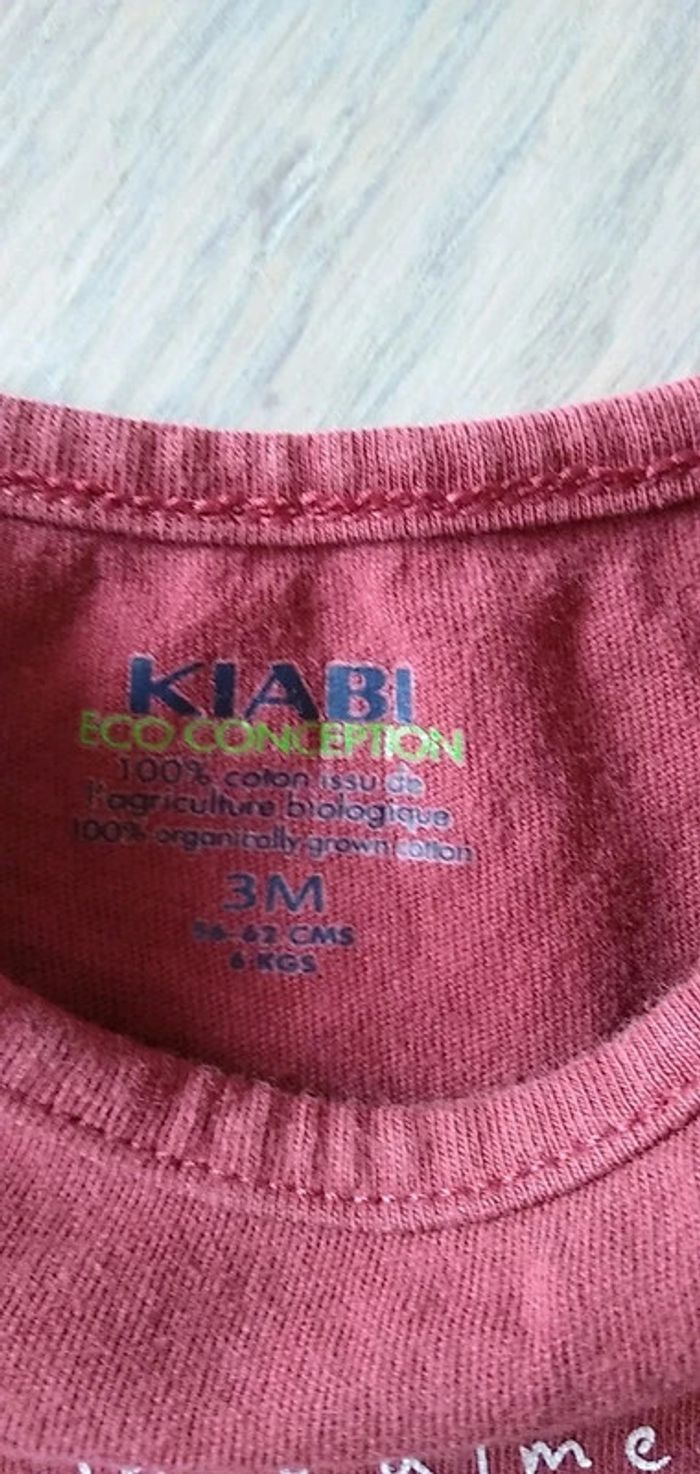 Tee-shirt rouge 3 mois - photo numéro 3