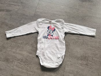 Body manches longues bébé fille 12/24 mois Minnie