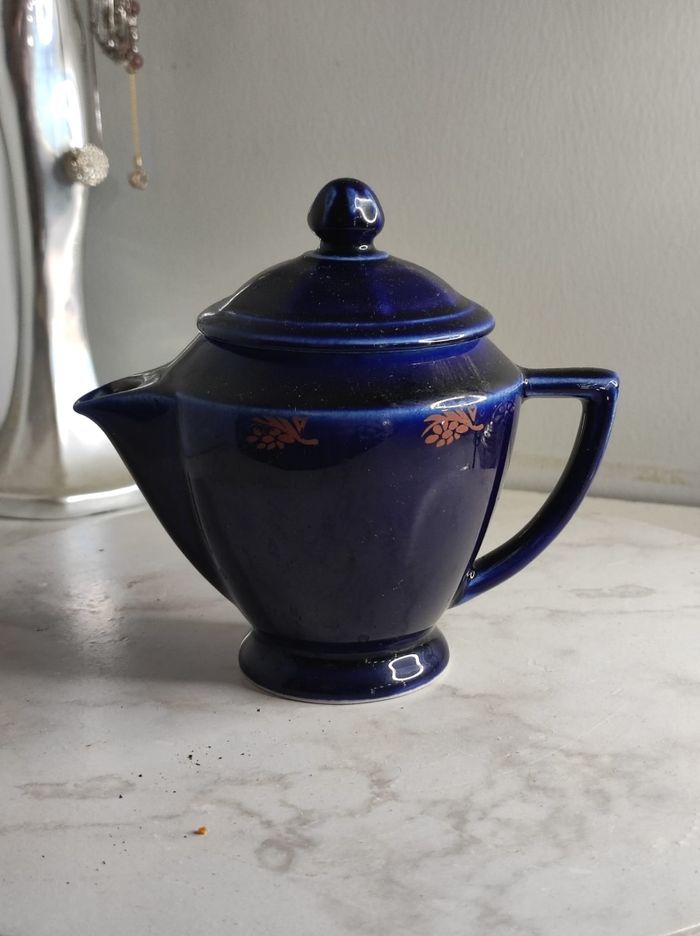 Petite théière bleu