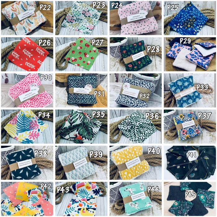 Lot de 24 lingettes lavable fille assortiment aléatoire - photo numéro 2